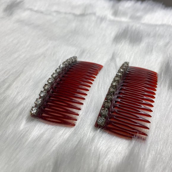 Vintage Accessories Vintage Rhinestone Hair Combs Barrettes Poshmark